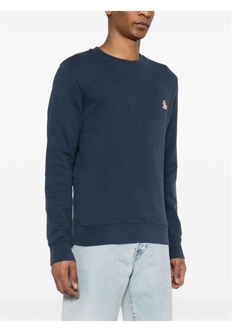 Blue Fox-patch sweatshirt - men MAISON KITSUNÉ | LM00303KM0001P476